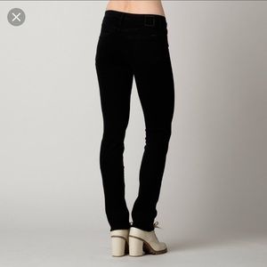 Goldsign slim fit straight leg black jeans, 26”